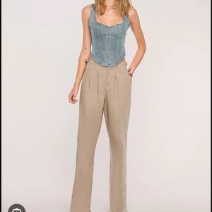 Heartloom Tan Wide Leg Pants